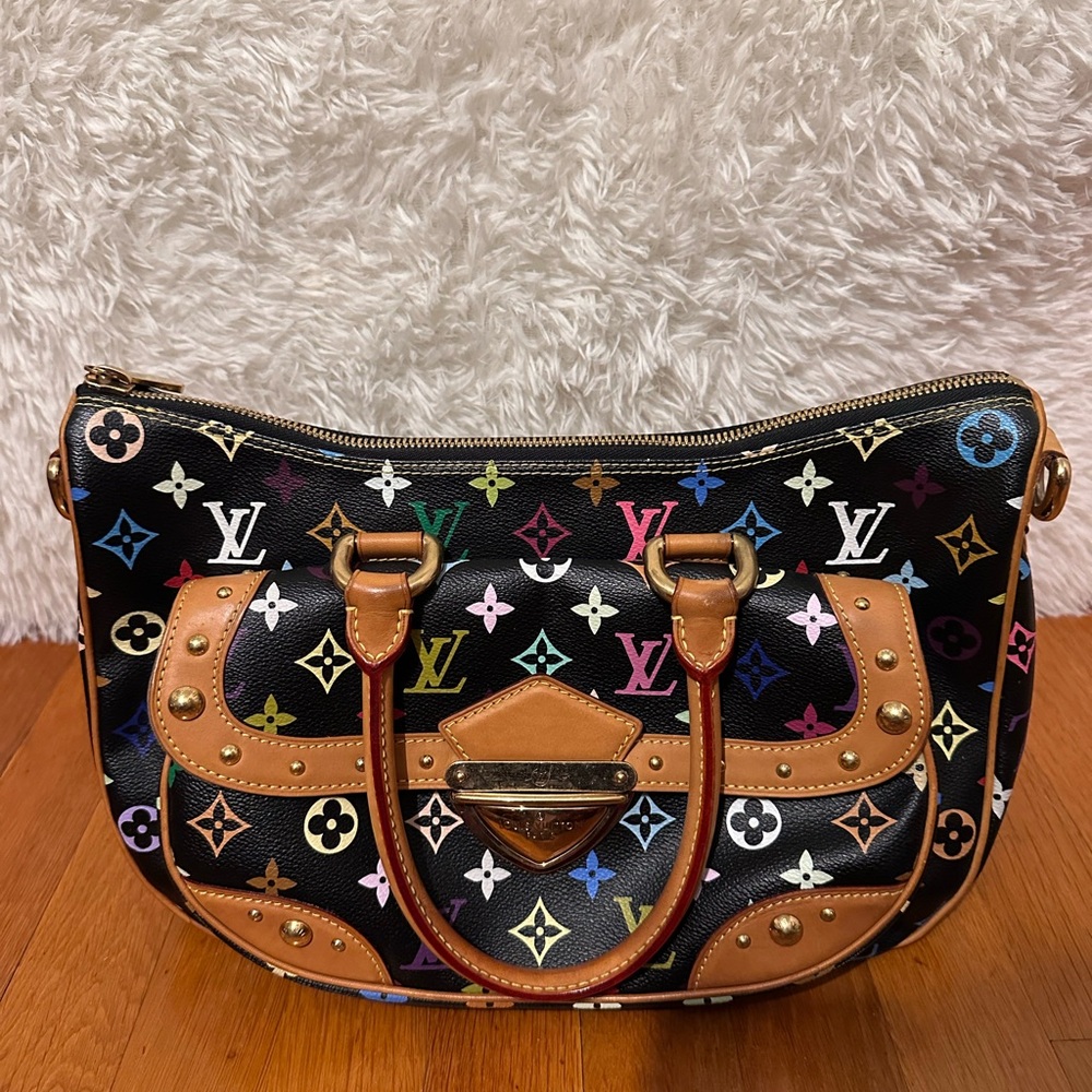 Louis Vuitton Black Multicolor Monogram Rita Hobo Bag - Picture 1 of 17